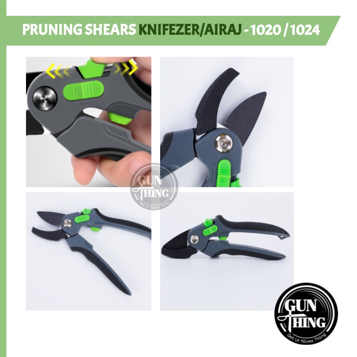 Gunting Pruning 1020/1024 - KNIFEZER / AIRAJ - Gunting Dahan Bunga Ranting Tanaman Kebun