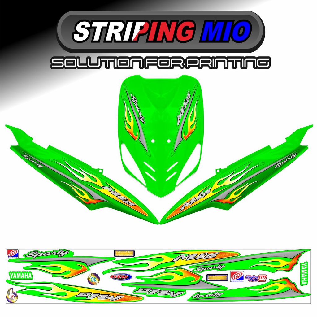 STRIPING MIO SPORTY / MIO SMILE MOTIF API