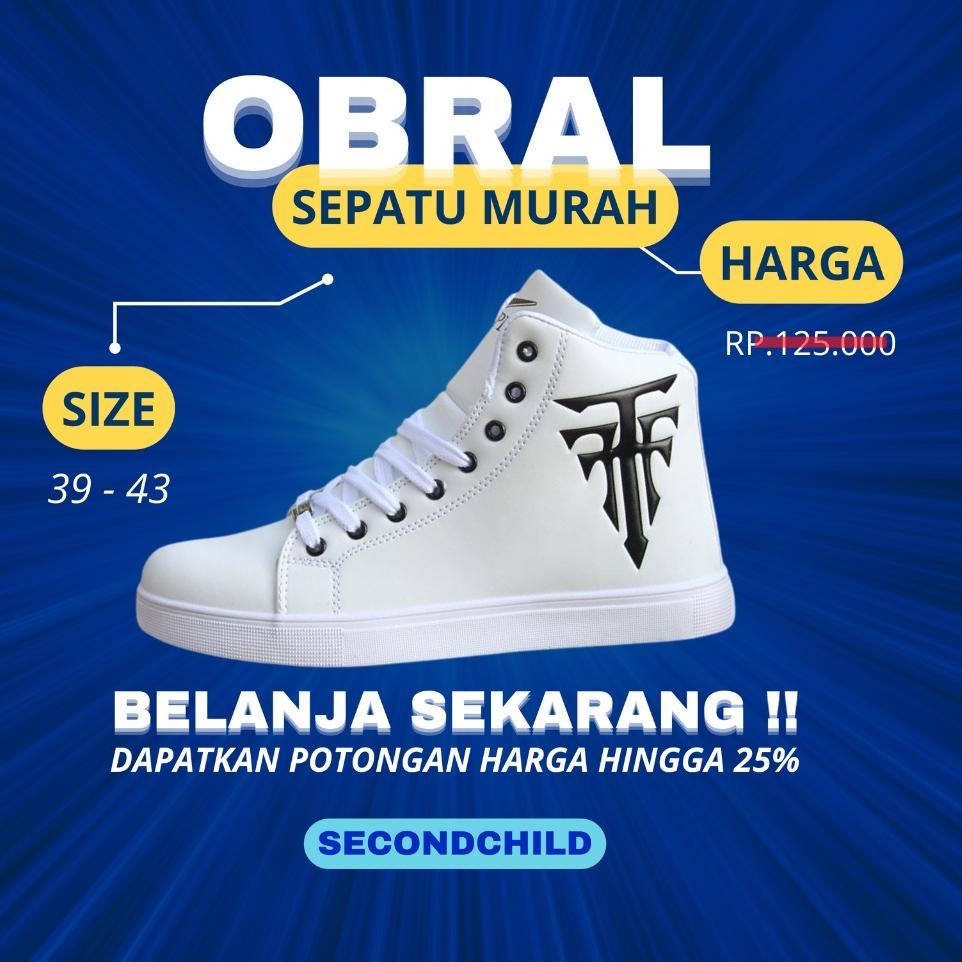 {ROU.30Ja23ν} Exclusive - Sepatu Pria Sneakers Putih Kasual Original Keren Hitam Bukan Import Hits O