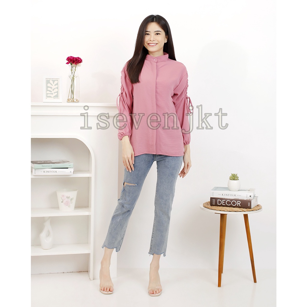 iseven p BLOUSE AIRFLOW CRINKLE | GAVI LENGAN SERUT CRINKLE BLOUSE