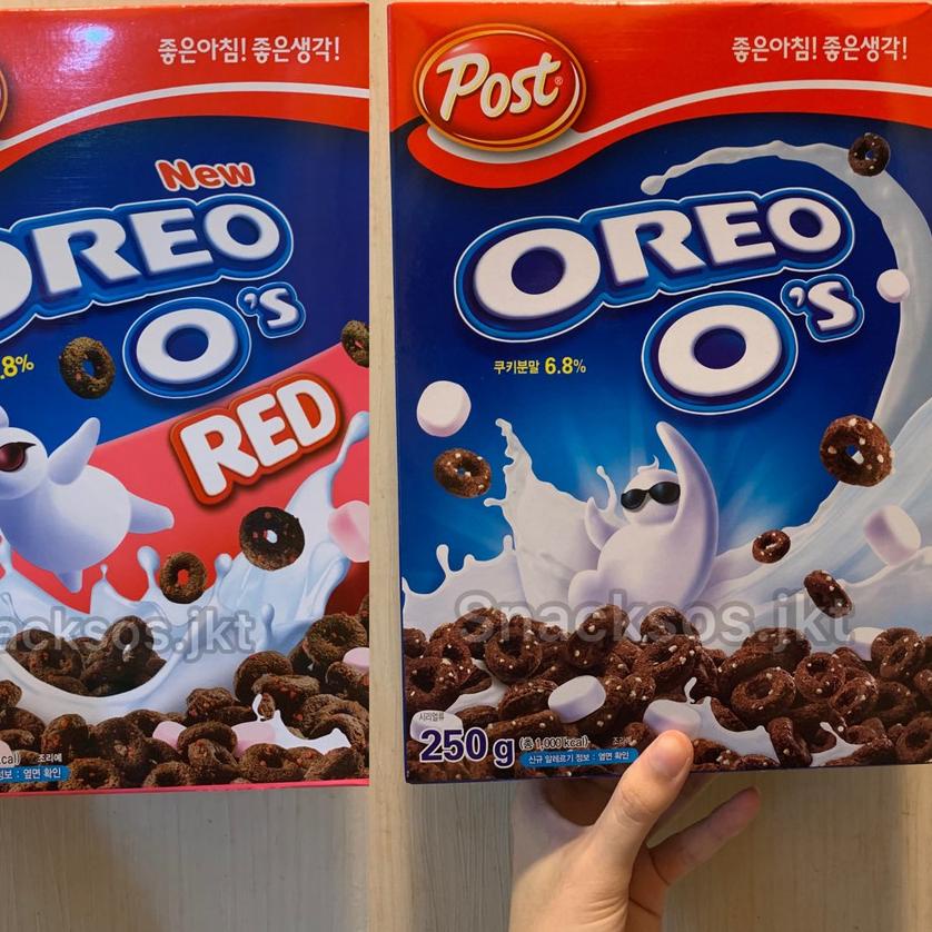 

☂ Post OREO O's Cereal Original / Post Oreo O’s Red with 250g-Made In Korea ♦