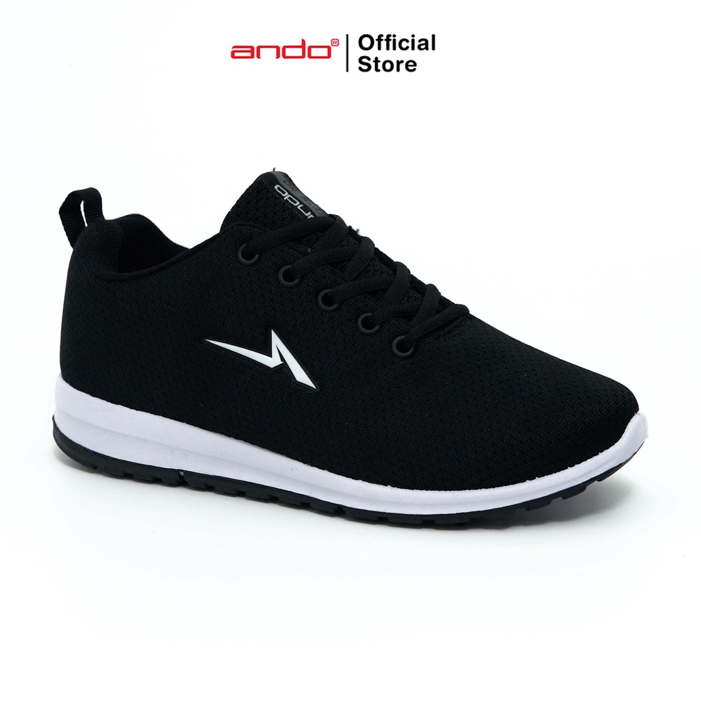 Ando Official Sepatu Sneakers Sip 32 Wanita Dewasa - Hitam/Putih