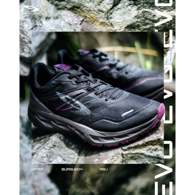 Sepatu Trail Running Yuza Evo Hitam Original 910shoes