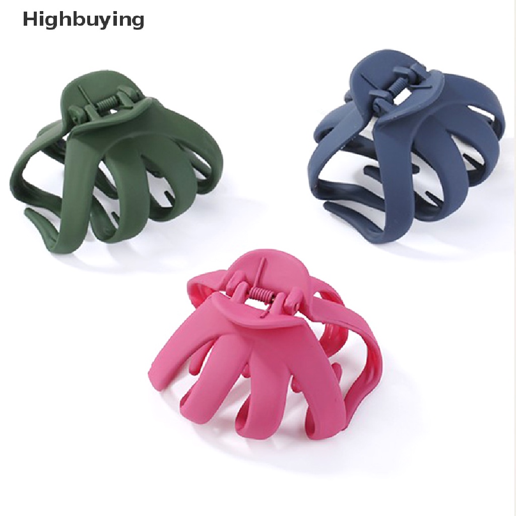 Hbid 1pc Gadis Geometris Rambut Cakar Klem Logam Rambut Kepiting Bentuk Bulan Hair Claw Clip Glory