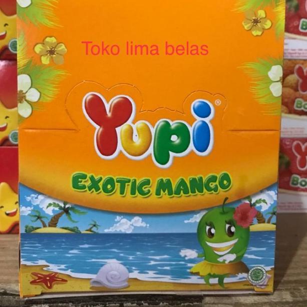 

Kirim Sekarang ・ Yupi Exotic Mango 1 Box isi 24 Pcs ✉