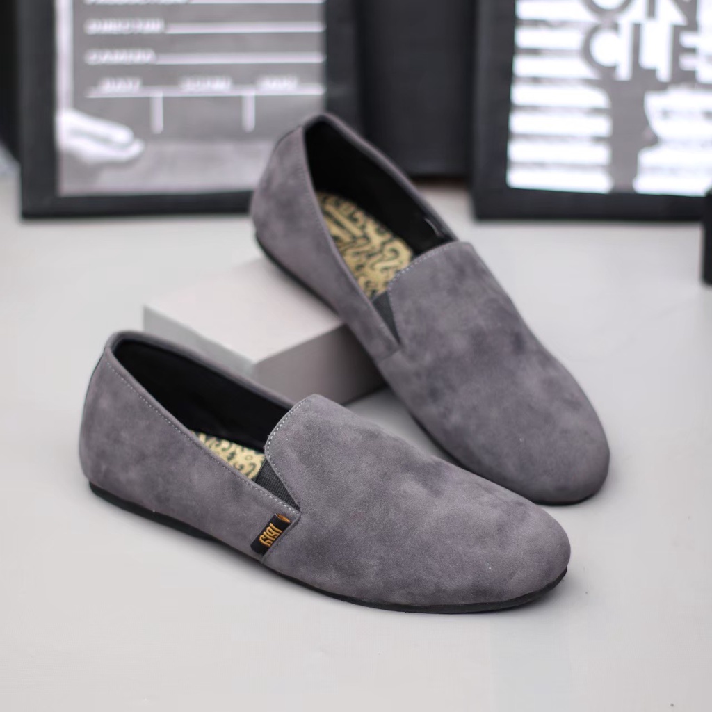 Sepatu Selop Kasual Canvas Pria Original Handmade Slip On Slop Casual Santai Jalan nongkrong Mejeng Balada Cowok OOTD Kekinian