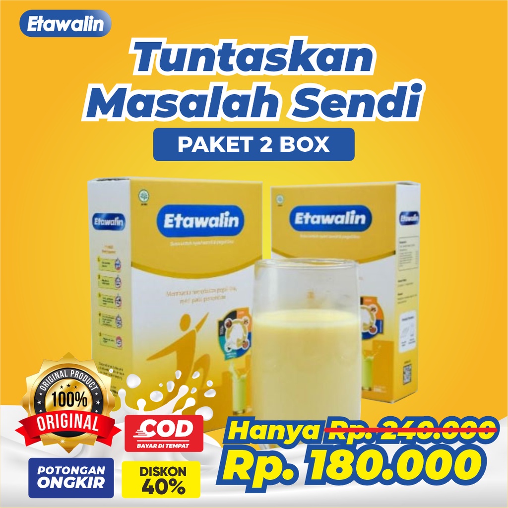 

2 PAKET ETAWALIN – Susu Etawa Meningkatkan Kesehatan Tulang Sendi Susu Anti Pengapuran Sendi Asam Urat Rematik Nyeri Sendi
