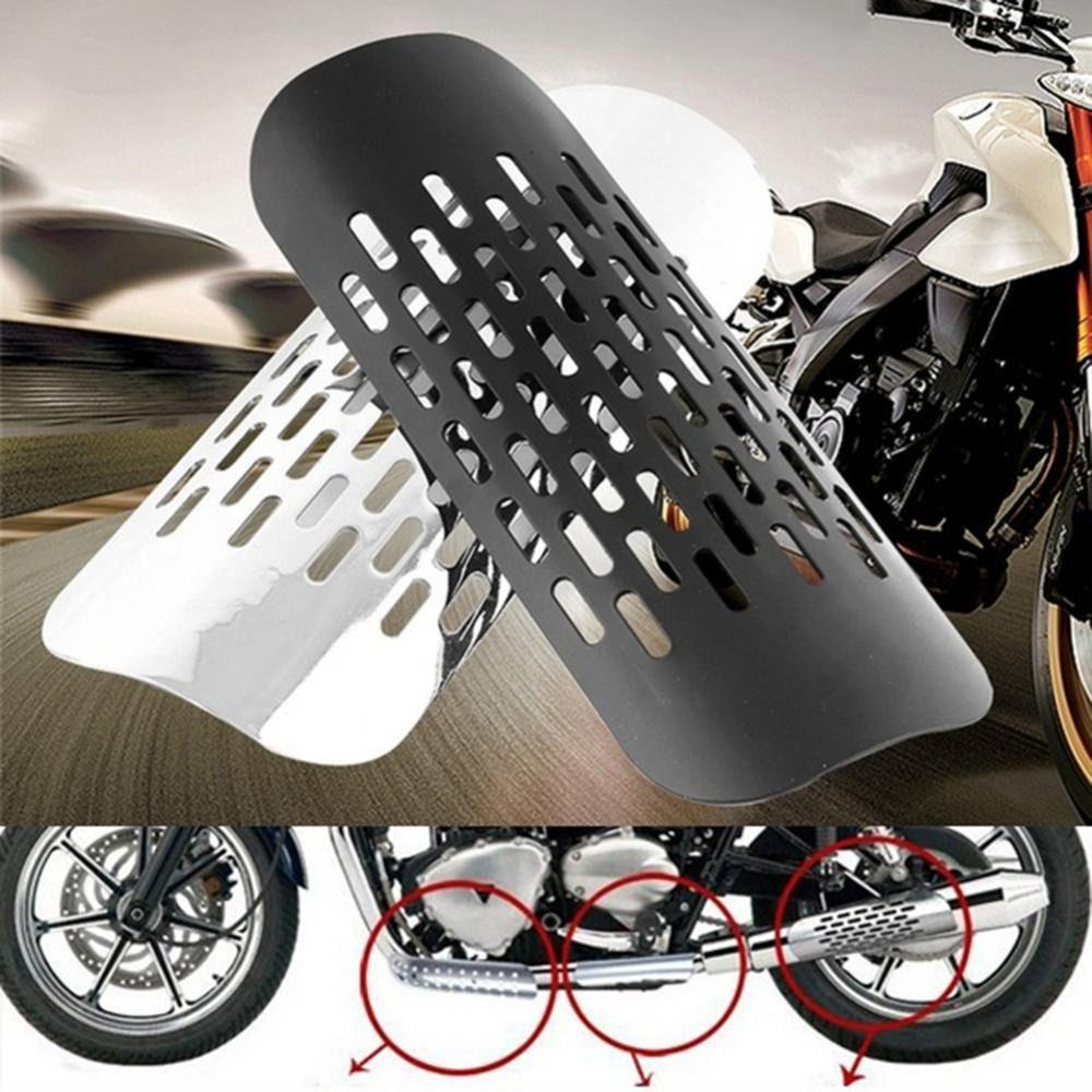 Populer Pelindung Pipa Knalpot Motor Universal Heel Guard Crash Pad Cover Penutup Anti Panas