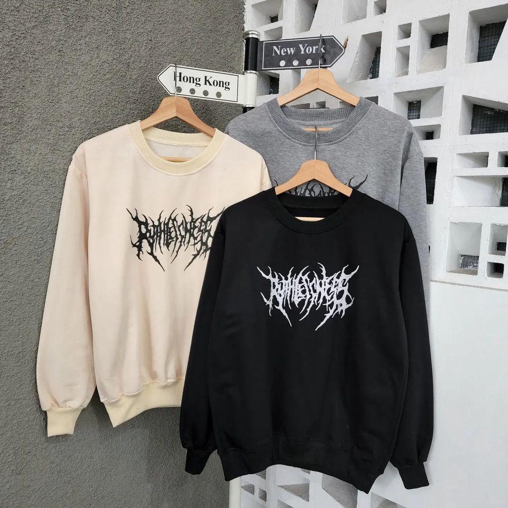 Sweater Crewneck TATTO bisa untuk pria/wanita