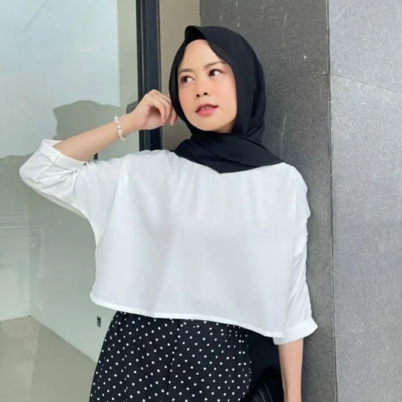 VINS - STACY CROP DEWASA All size CRINCLE AIRFLOW Premium butik