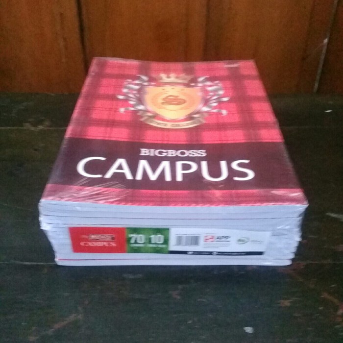 

:>:>:>:>] buku tulis sidu 70 lembar big boss campus per pak iai 10 pcs