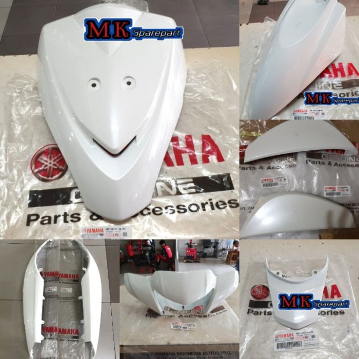 PAKET FULL SET BODY HALUS MIO J PUTIH ORIGINAL YAMAHA