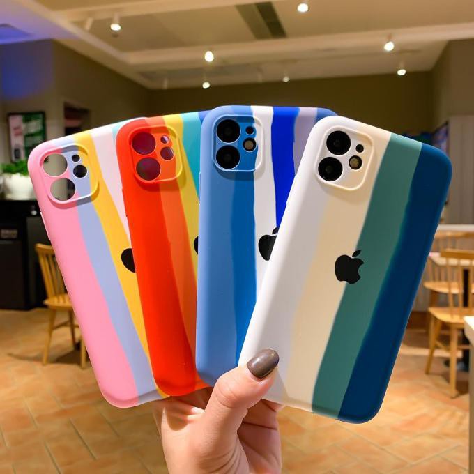 SOFTCASE PREMIUM RAINBOW CAMERA PROCTECT FOR IPH XS MAX