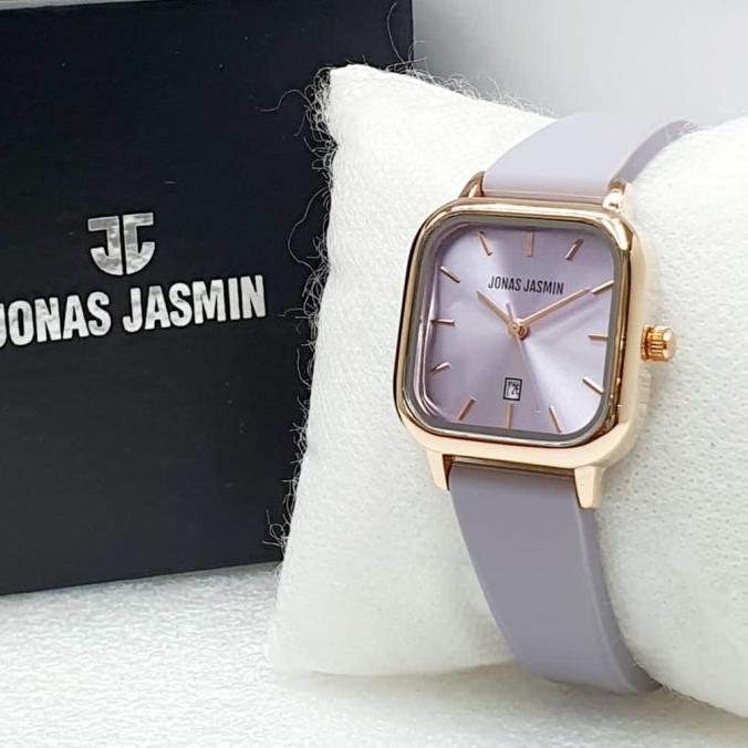 Jam tangan wanita JJ 2213 tanggal aktif strap rubber ---NEW---