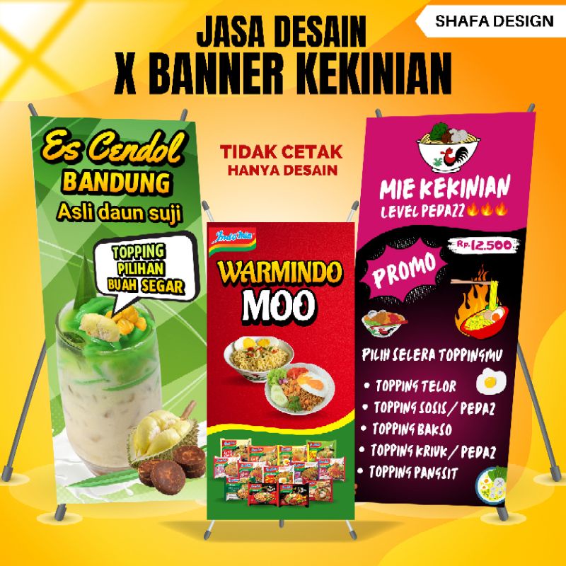 JASA DESAIN X BANNER/ STANDING BANNER KEKINIAN