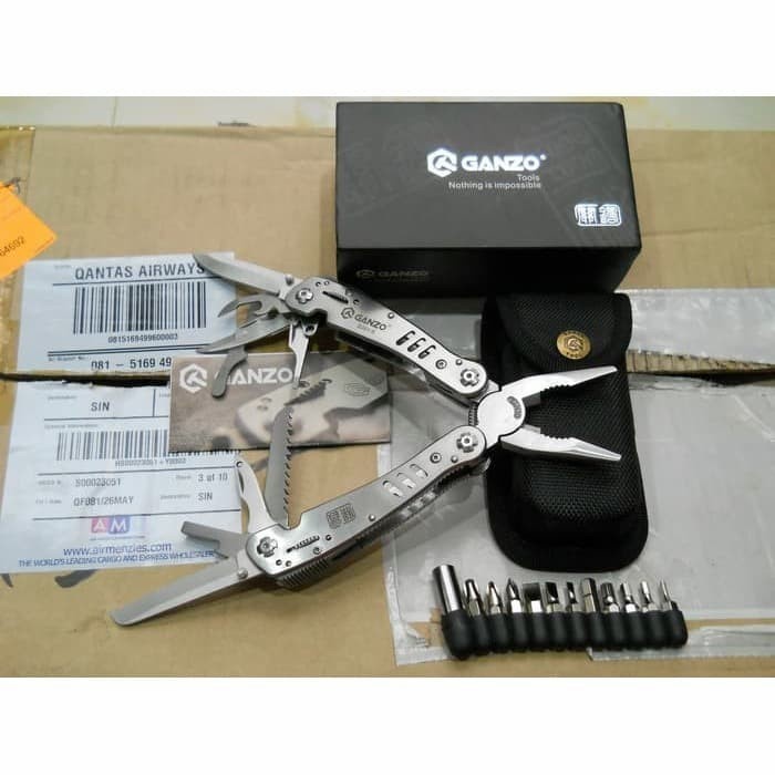 Kiti Ganzo Multi Tools G301 Tool 301 Not Leatherman Victorinox Silver Ori