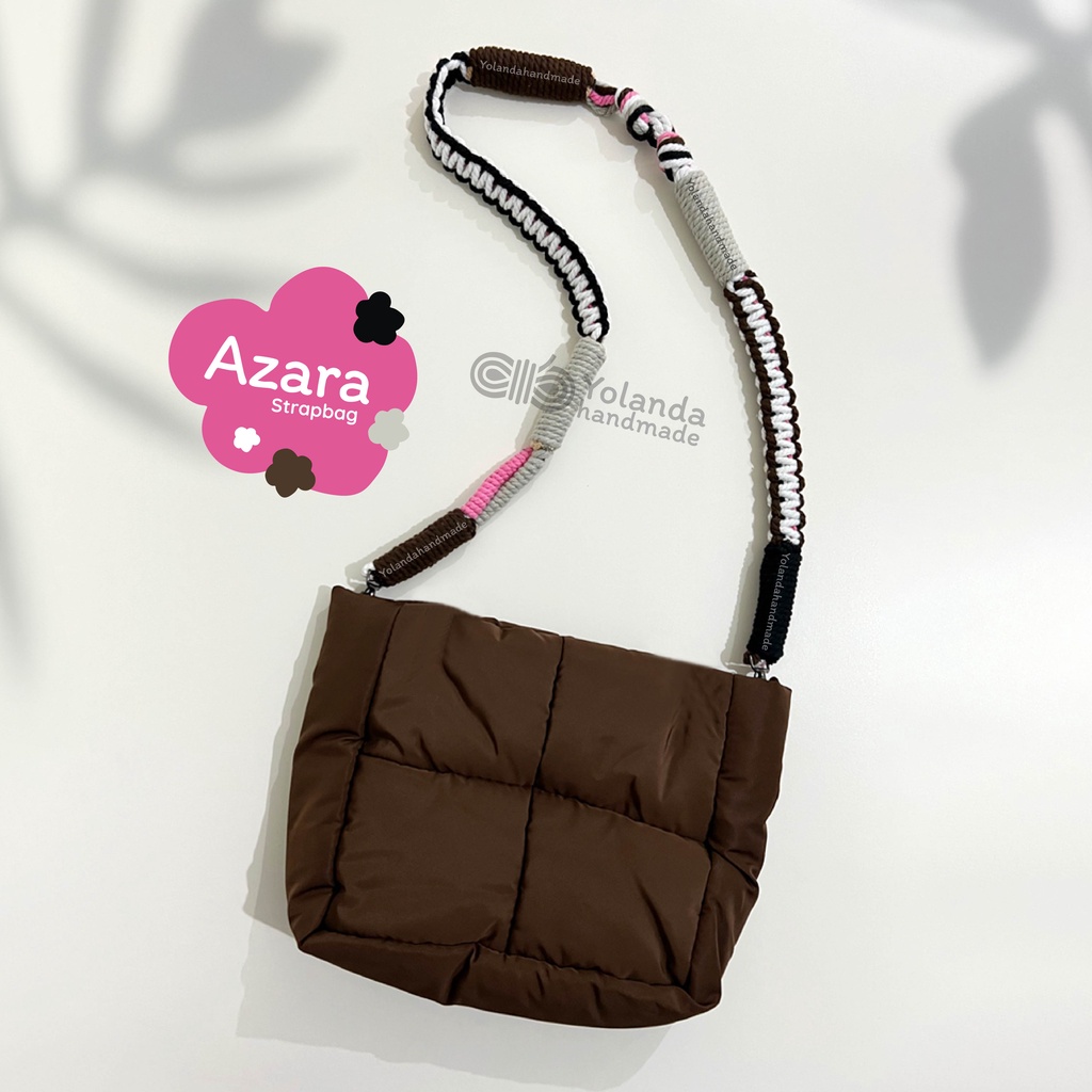 [TERMURAH] Tali Strap bag Macrame AZARA | Premium | Tali kamera | Strap Bag Lucu | Custom | Puffy Bag | Sling Bag | Pendek |COD