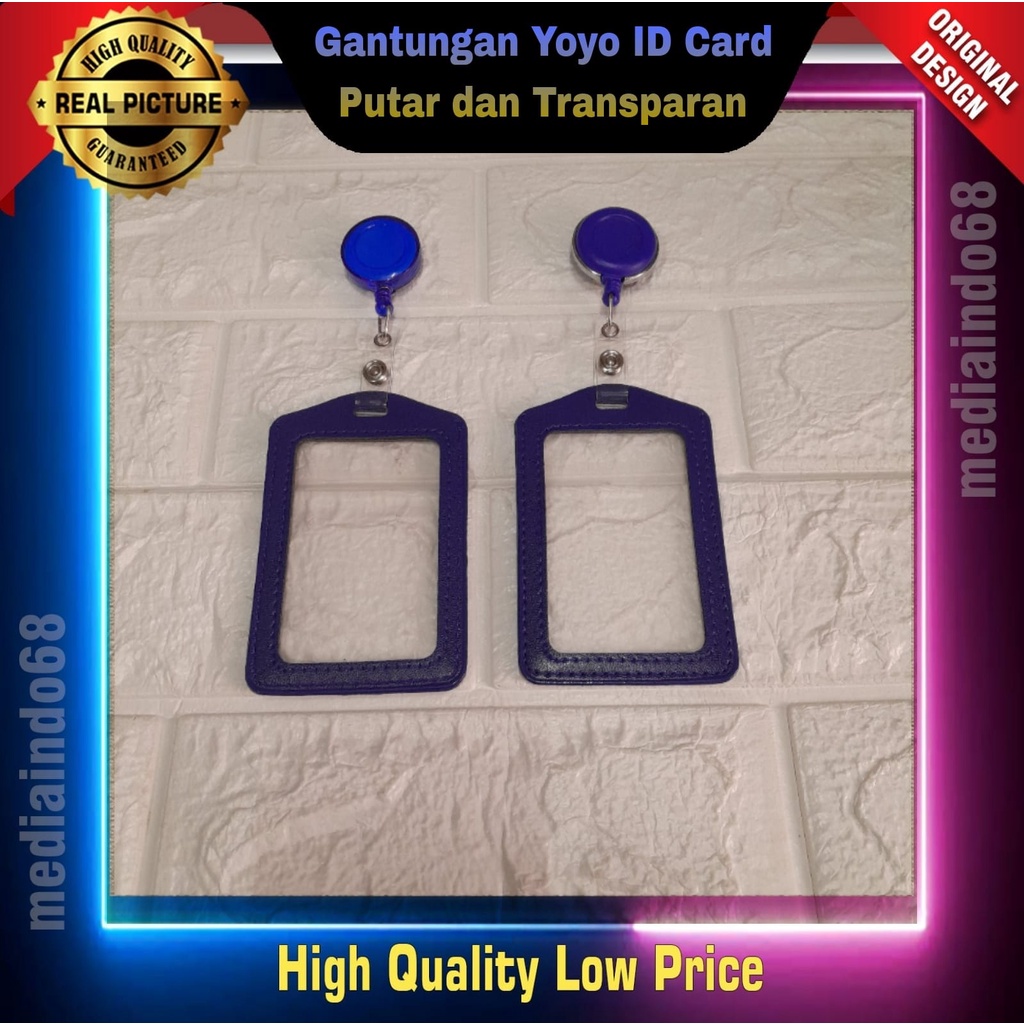 

CARD HOLDER KULIT 2 SISI-GANTUNGAN YOYO ID CARD-(New Product)
