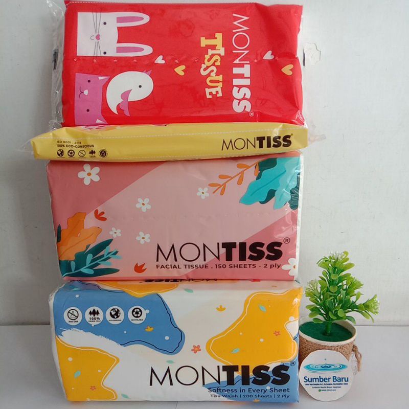 MONTISS /TISU MONTISS /KERTAS TISU MONTISS /MONTISS TISU WAJAH