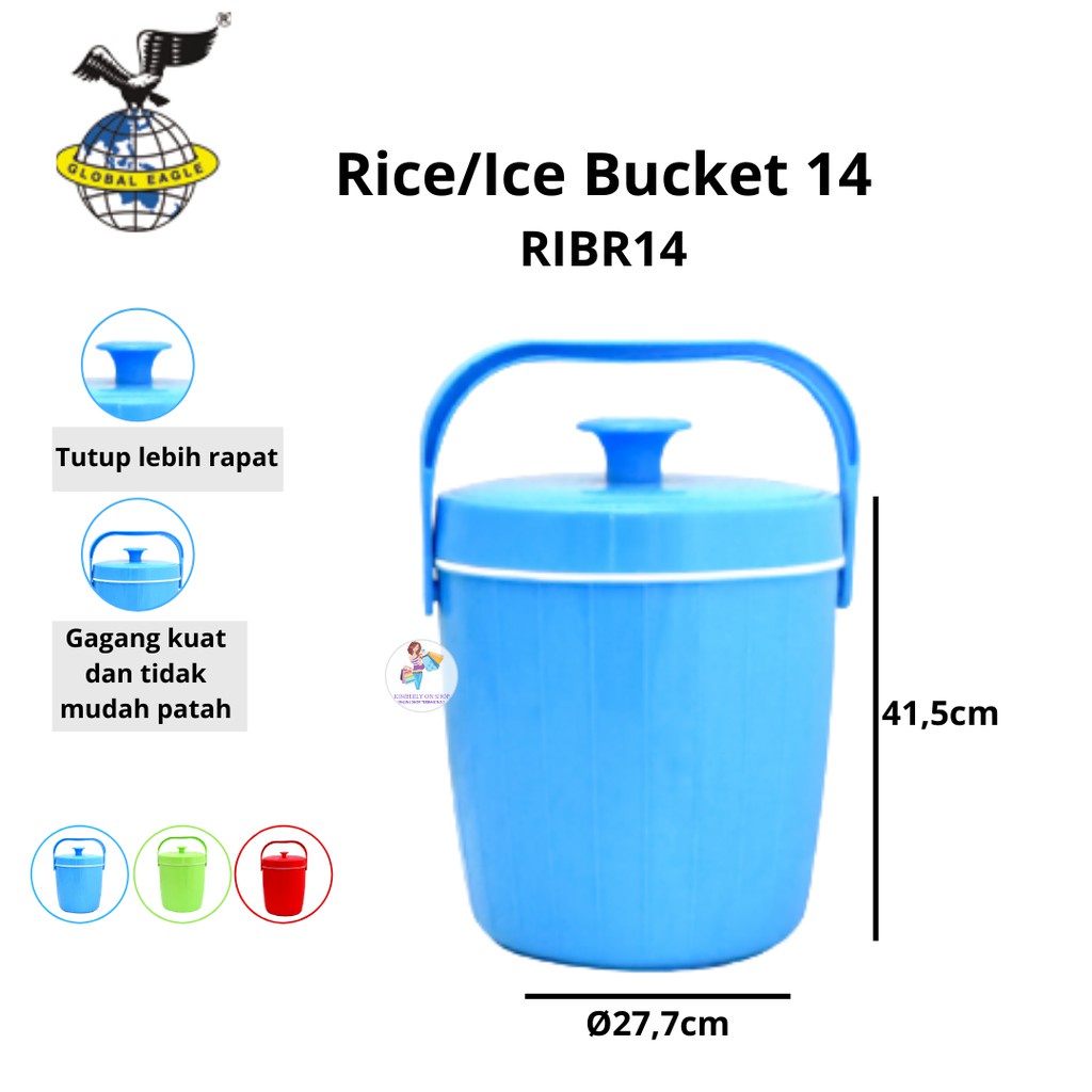 Global Eagle Rice Ice Bucket Termos Nasi/Es 14 RIBR14