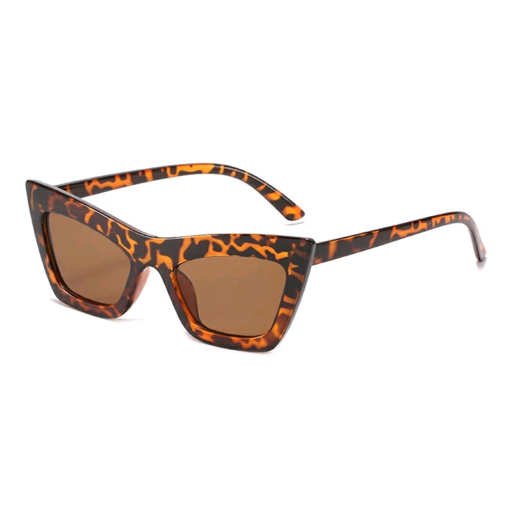 Flavia Eyewear - Kacamata Hitam Damika Square Acetat Anti UV