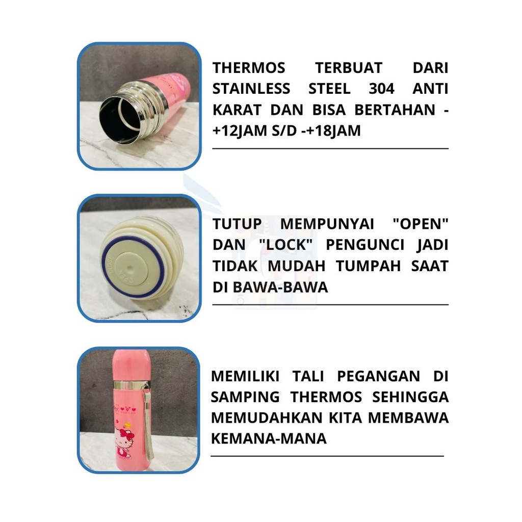 Thermos / Termos Air Panas Stainless Steel Karakter 304