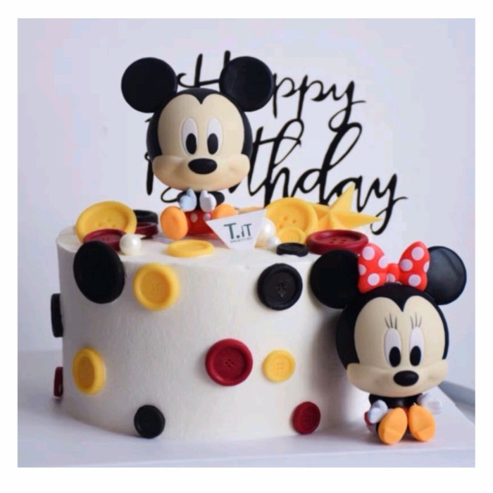Cake Topper Mickey Minnie Mouse/Hiasan Kue mickey mouse