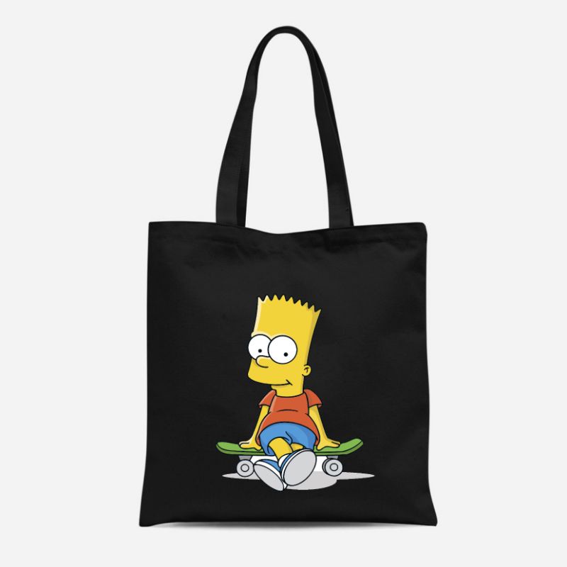 TOTE BAG KANVAS TERBARU PRIA WANITA MOTIF SIMPSON TERMURAH