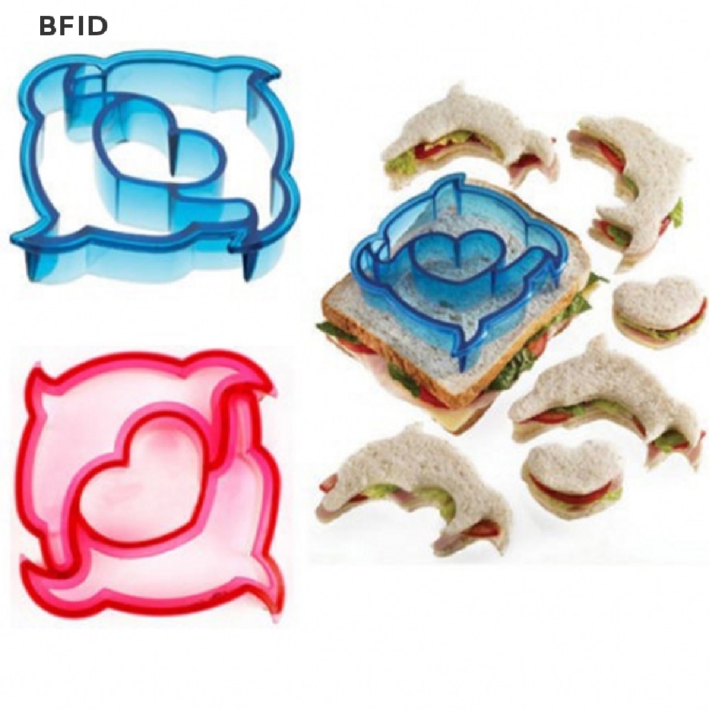 [BFID] Pemotong Cetakan Roti Tawar DIY Kreatif Bentuk Lucu Sandwich Toast Cookie Plastic Mold [ID]