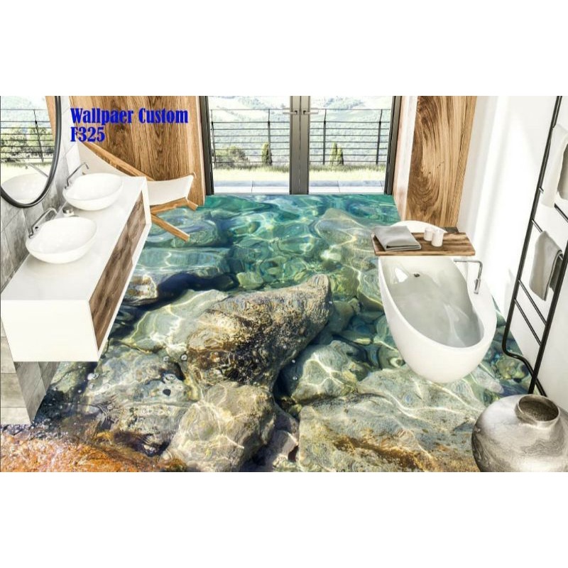 WALLSTIKER CUSTOM LANTAI 3D / STICKER UNTUK LANTAI