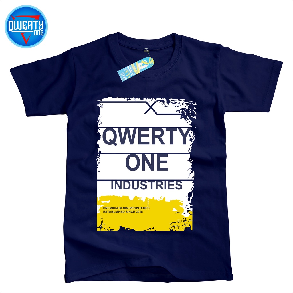 QwertyOne Kaos Anak Distro Industries Navy 1-10 Tahun