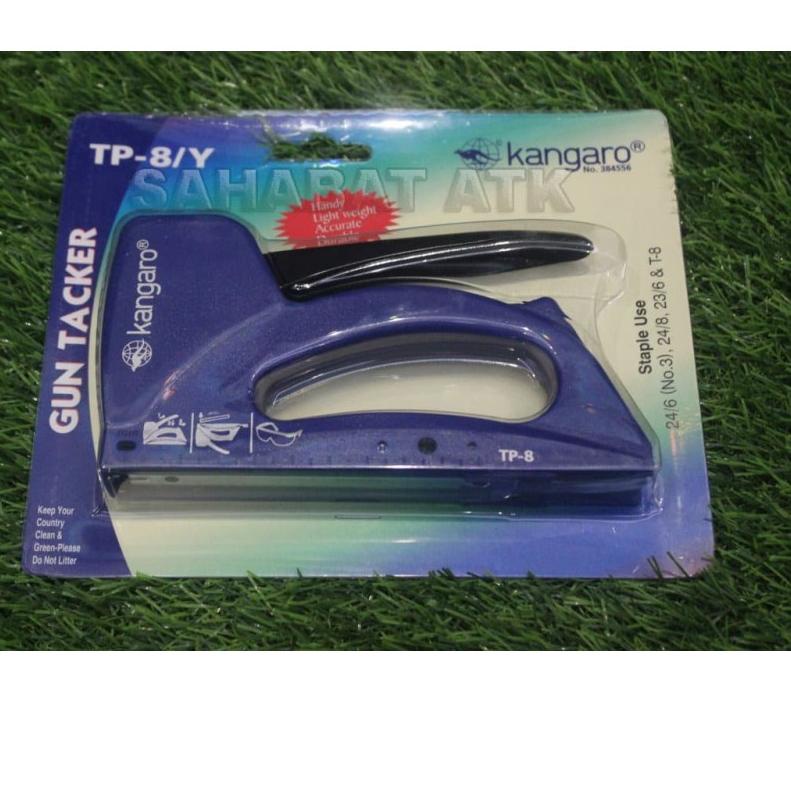 Depan KANGARO GUN TACKER TP- 8/Y / STAPLES TEMBAK / GUN TACKER MURAH