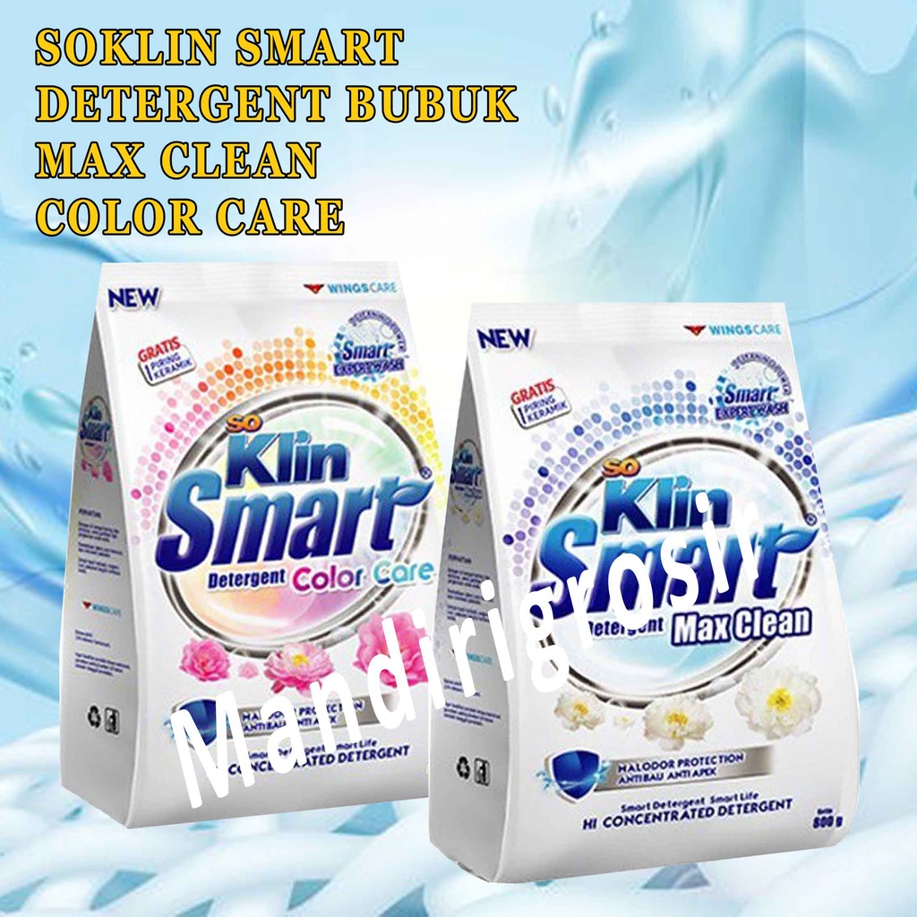 So Klin Smart* Deterjen Bubuk* So Klin 725g* Sabun Pakaian