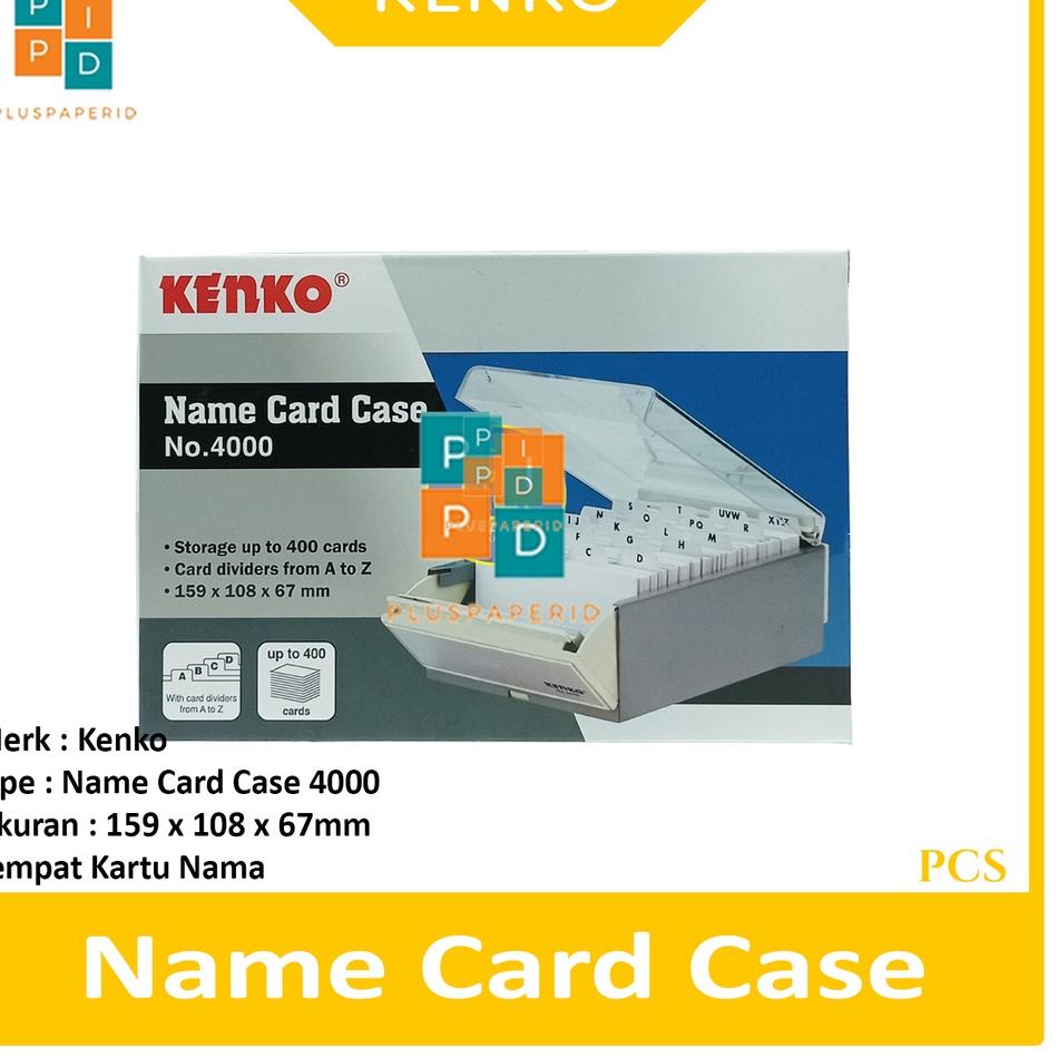 

マ KENKO - Case Name Card No.4000 Tempat Kartu Nama - Pcs Berkualitas !