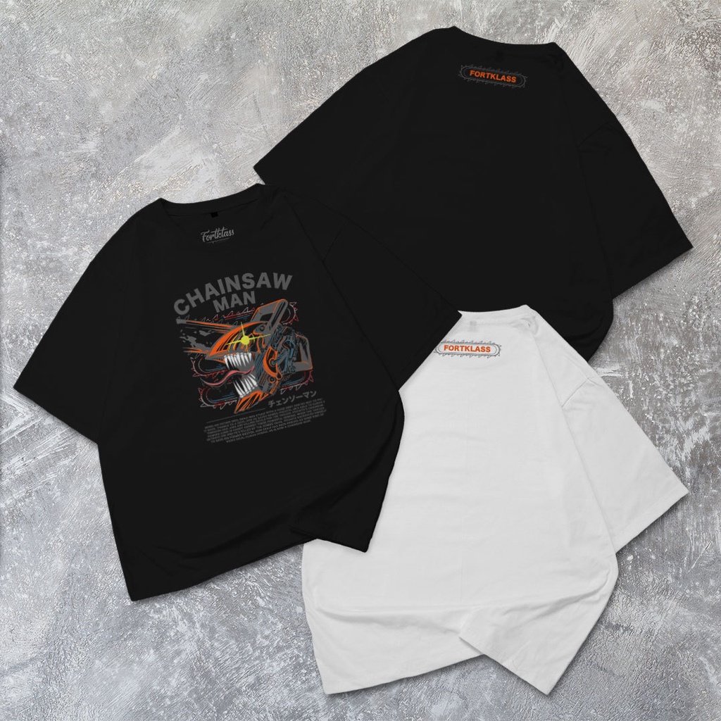 HipNop  Kaos Oversize CHAINSAW T-Shirt Cowok Premium