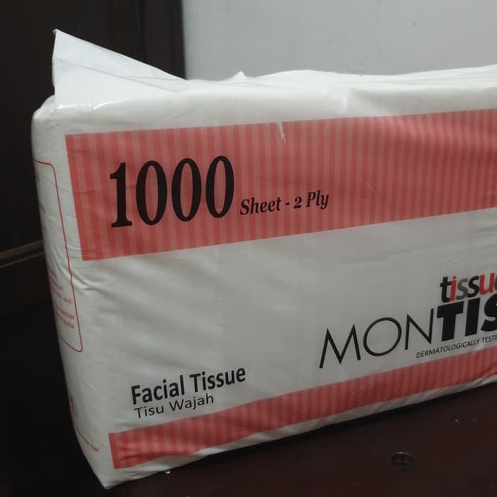 Montiss Facial Tissue 1000 Sheets / MONTISS 1000 Sheets Facial Tissue Tissu Tisue montis Tisu wajah 1000 sheet 2 Ply