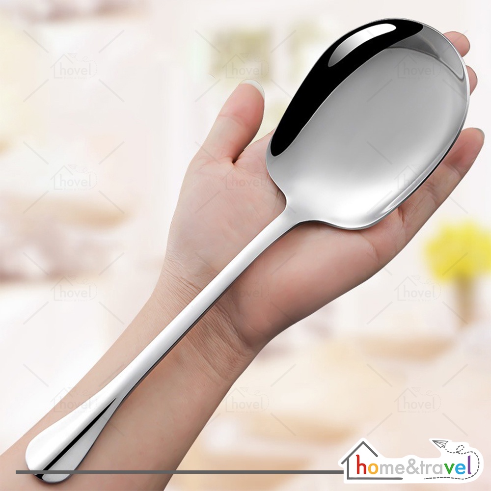 HOVELSHOP Sendok Sayur Centong Prasmanan Irus kuah Serving Spoon Stainless Steel Tebal Anti Karat