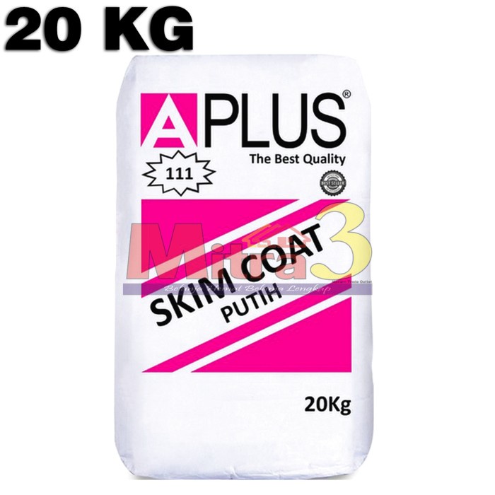 *:*:*:*:*] Plamir Dinding APLUS Merah 20 KG / Skimcoat Plamur Tembok Putih 20KG