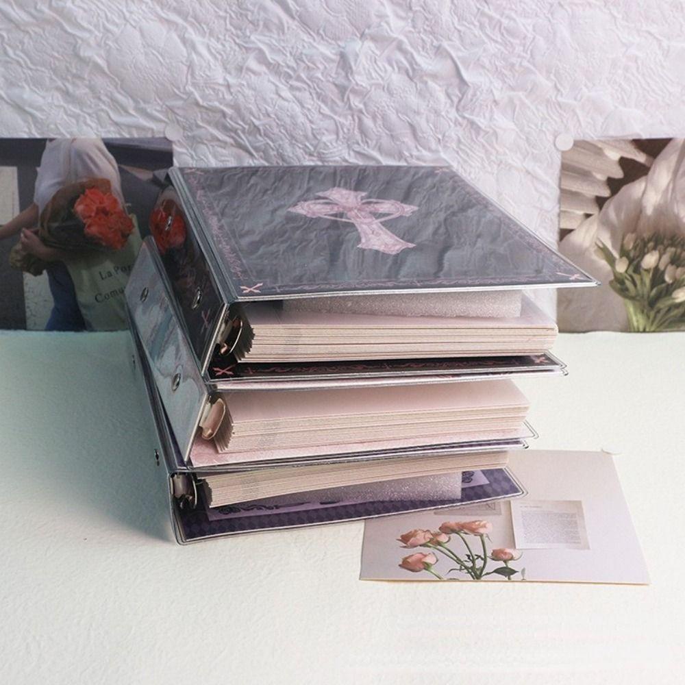 Lanfy Loose-leaf Binder Cover Korea Enam Lubang DIY Album Photocard Holder Halaman Dalam Isi Ulang Notebook Album Cover