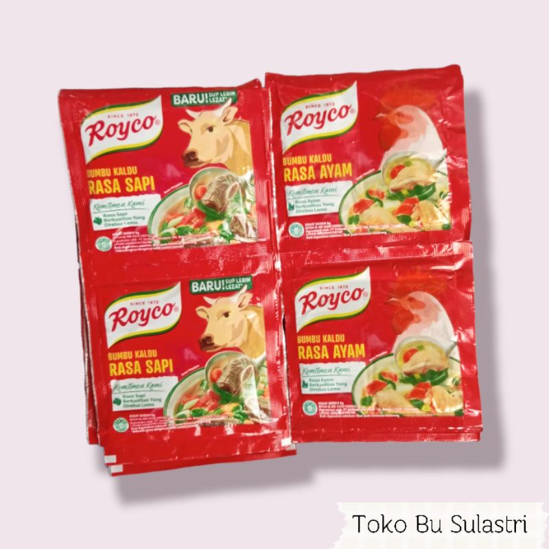 

ROYCO RASA AYAM | ROYCO RASA SAPI KALDU SPESIAL KEMASAN 9GR RENCENG 12PCS