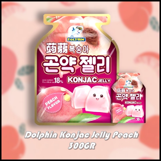 

Dolphin Konjac Jelly Peach 300GR