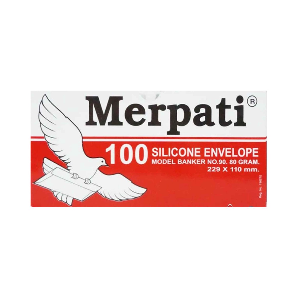 Kiky Amplop Merpati / Merpati 100 Silicone Envelope / Amplop Putih / 100pcs