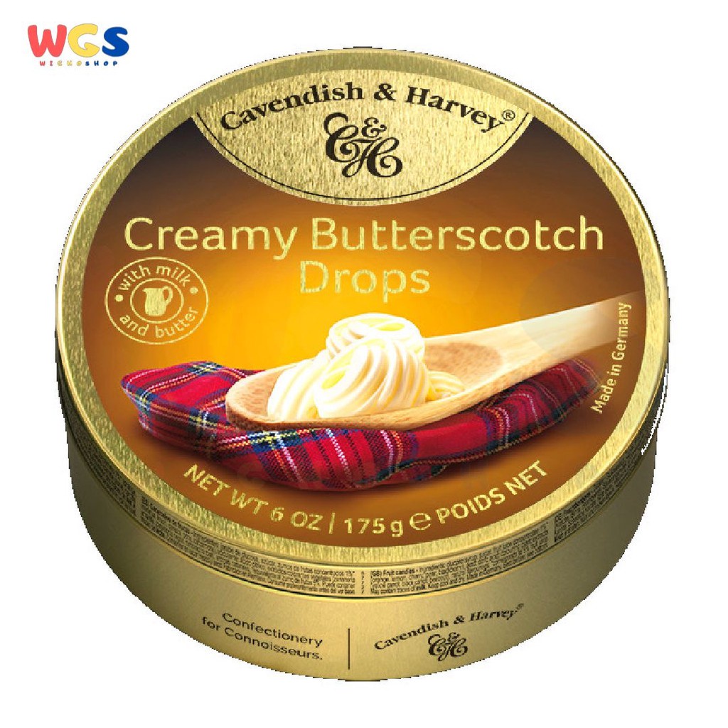 Permen Cavendish &amp; Harvey Creamy Butterscotch Drops Candy 175g