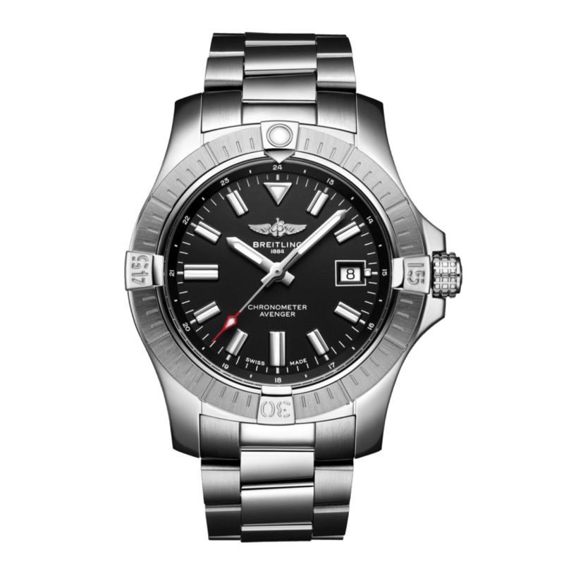 Breitling Avenger Black Dial Bracelet 43m New in Box