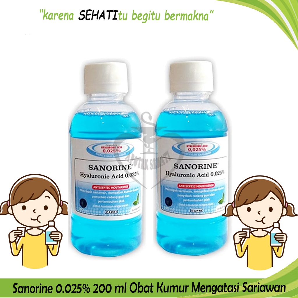 Sanorine Obat Kumur 0,1% Hijau 200ML