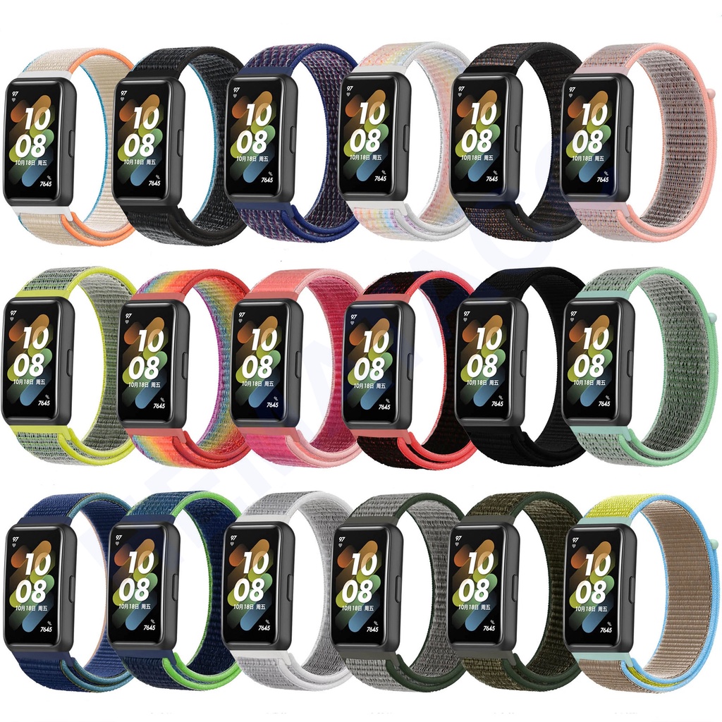 Strap Huawei Band 7 Nylon Tali Jam 16mm Nilon Quick Release Hematacc