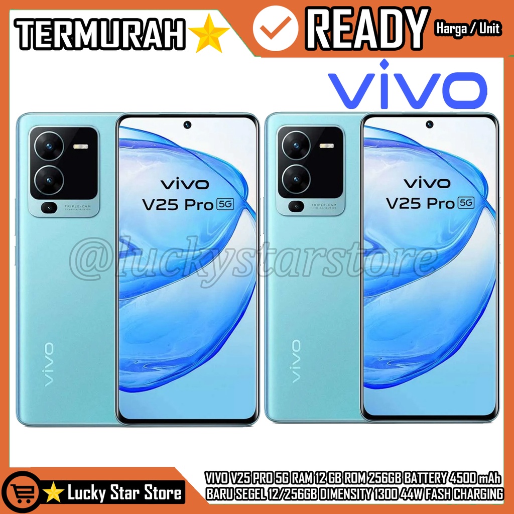 VIVO V25 PRO 5G 12/256GB RAM 12 GB ROM 256GB BATTERY 4500 mAh  BARU SEGEL 12/256GB DIMENSITY 1300 44
