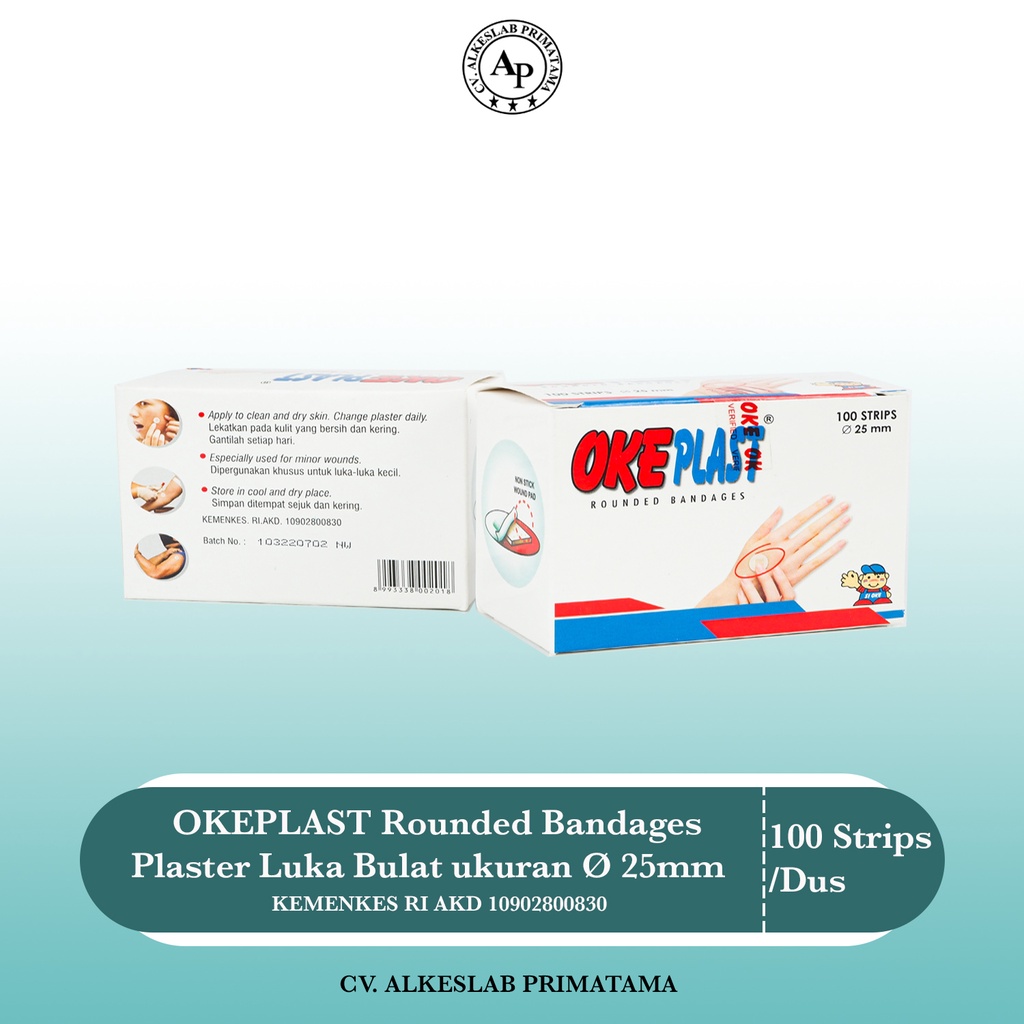Plester Bulat OKE PLAST / OKE PLAST Rounded Bandages