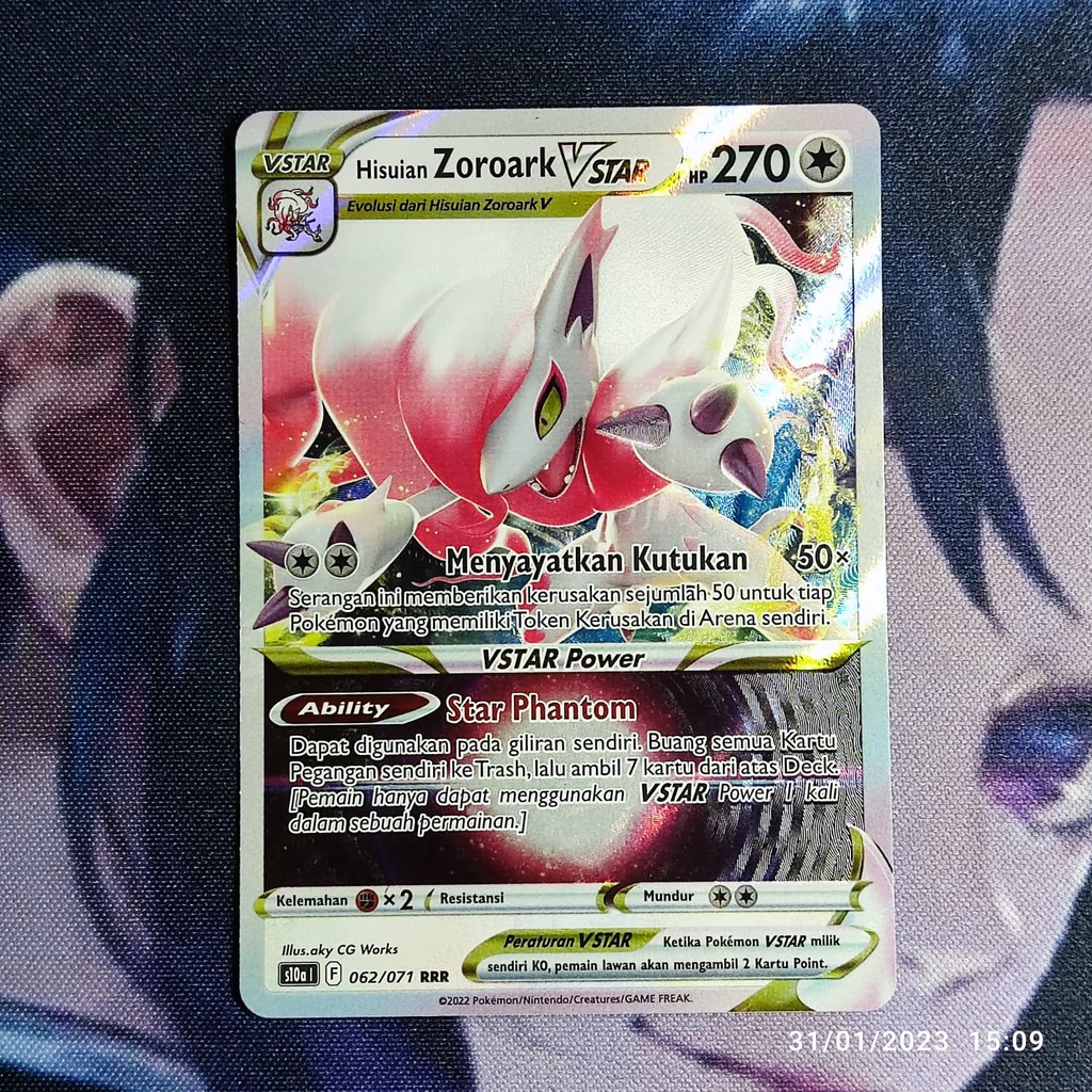 pokemon (ID) hisuian zoroark vstar - S10a 062/071 - RRR