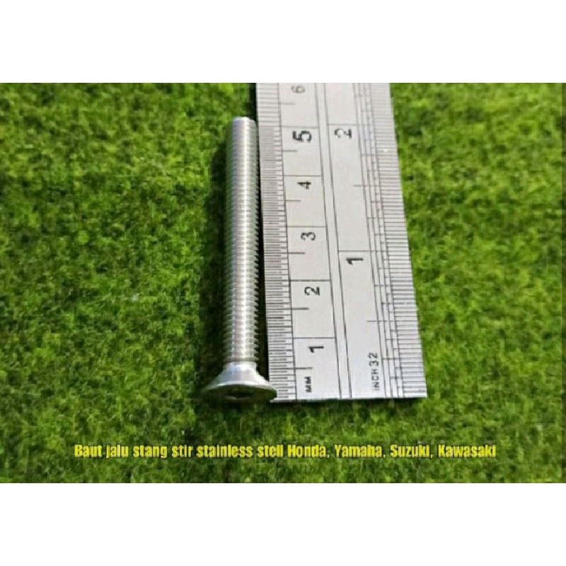 baut jalu stang pcx,satria fu universal baut L stenlis baut bancer  harga per biji
